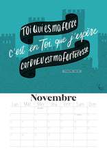 Charger l&#39;image dans la galerie, Calendrier 2023 avec versets bibliques lettrés
