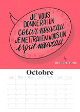 Charger l&#39;image dans la galerie, Calendrier 2023 avec versets bibliques lettrés
